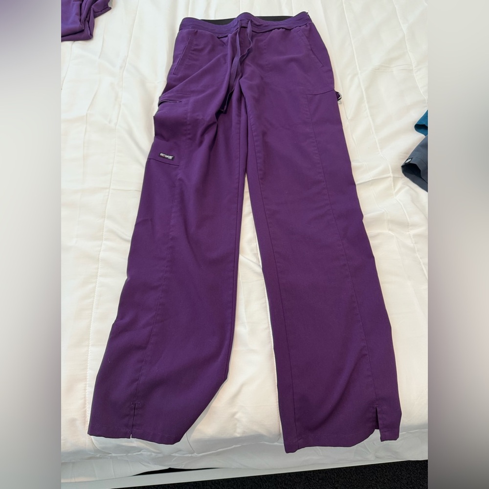Grey's Anatomy Purple Straight Leg Pants